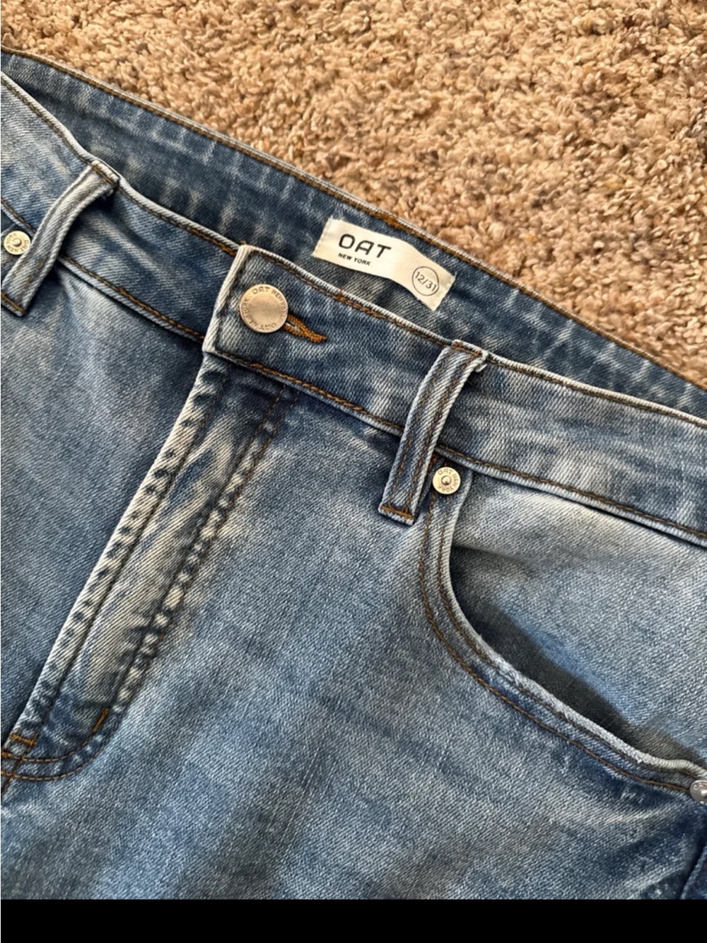 OAT NEW YORK WIDE LEG CROP JEAN size 12/31 - Picture 7 of 12